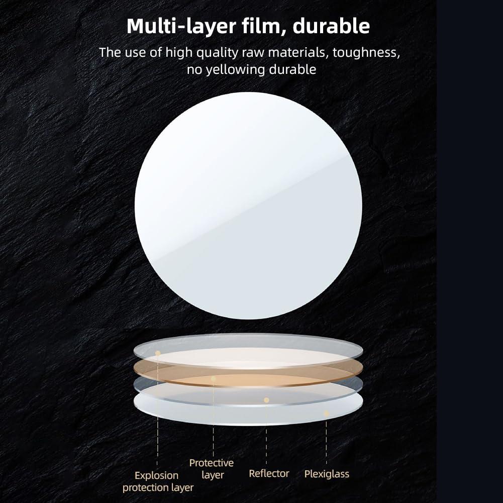 Kalofaye Selfie Mirror Compact Phone Mirror Universal Phone Clip for iPhone 15/14/13/12 Android Samsung Smartphone Selfie Vlog Accessories - Image 5
