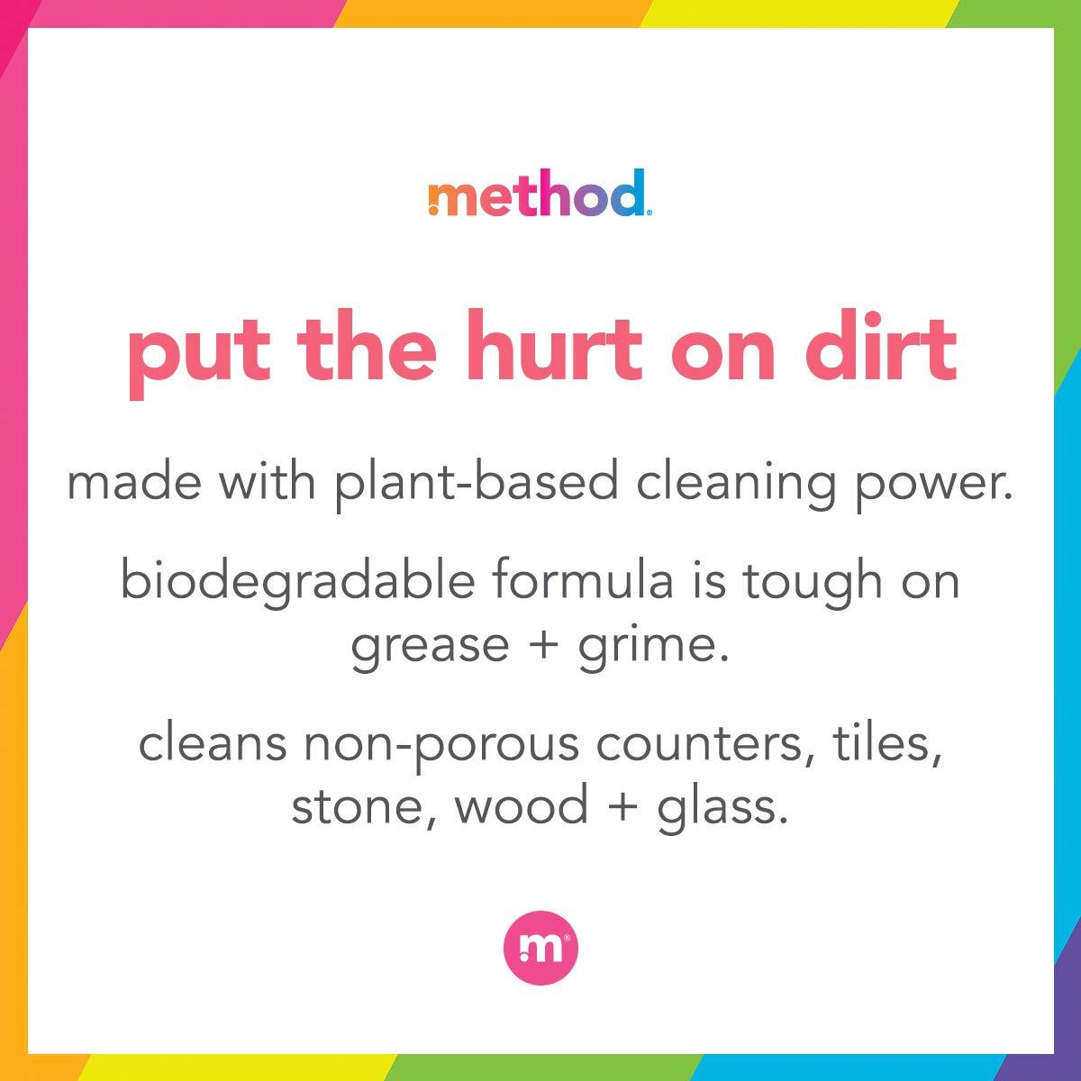 Method All-Purpose Cleaner Spray, Pink Grapefruit, Plant-Based and Biodegradable Formula Perfect for Most Counters, Tiles and More, 28 Fl Oz, (Pack of 4) - Image 4