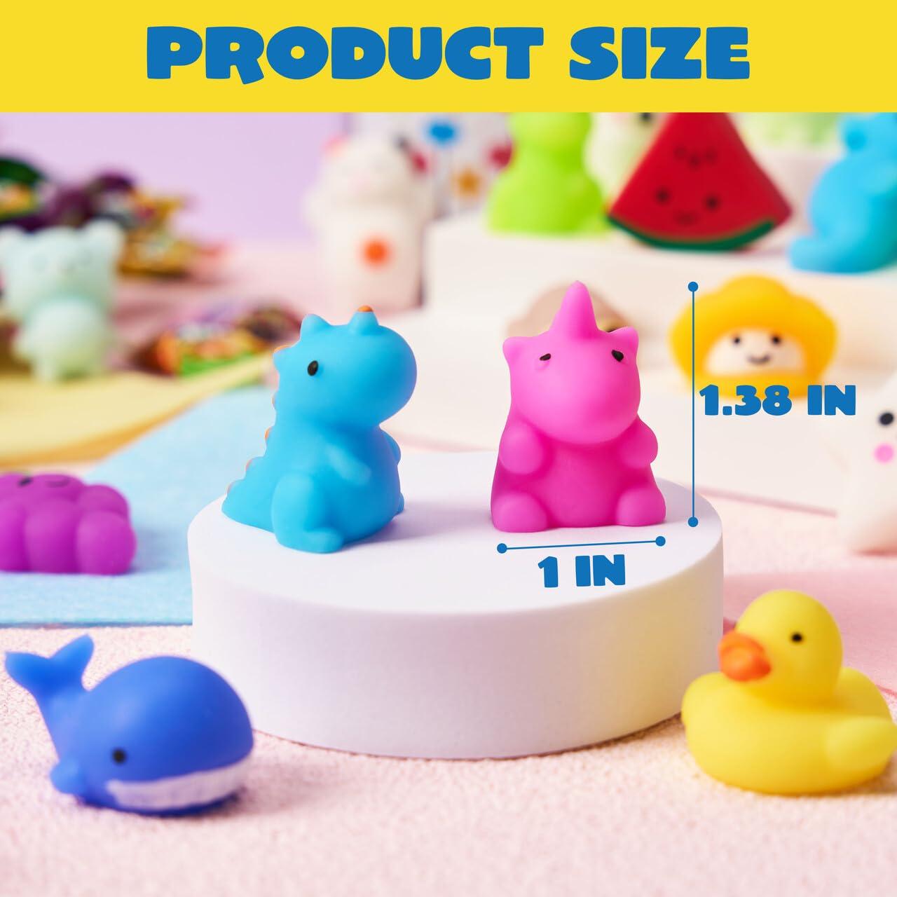 JOYIN Mochi Squishy Toys Set, Random 25 Pack Mini Squishy Mochi, Party Favors for Kids, Kawaii Stress Relief Toys, Basket Stuffers, Goodie Bags Fillers, Birthday Gifts, Classroom Prizes - Image 6