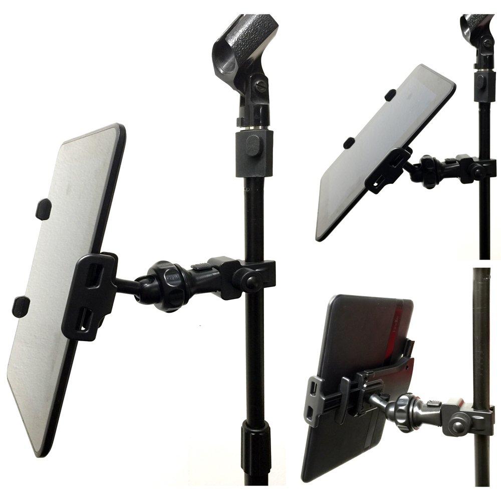 Accessory Basics QuickLock Microphone Music Mic Stand Pole bar Mount for Apple ipad Pro Air Mini Galaxy Tab S24 S23 iPhone 15 16 Pro MAX Plus *use with All 7-12 Tablet & Smartphones - Image 9