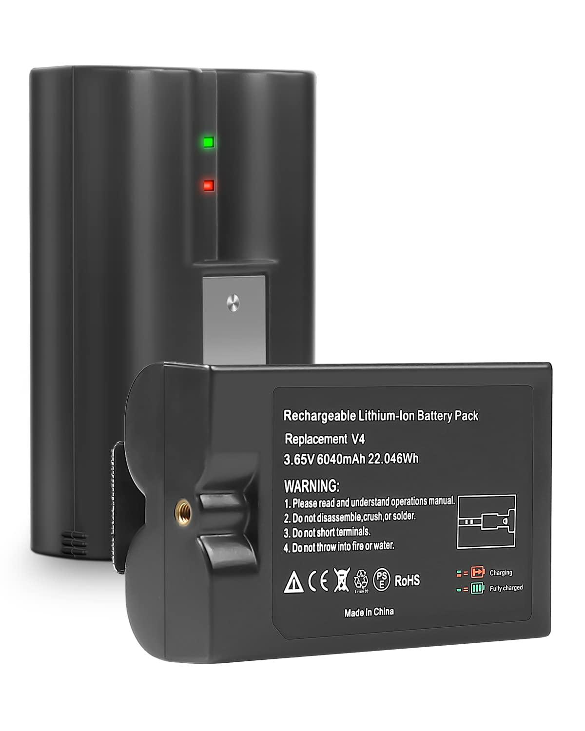 2Pack Replacement for Ring Battery Compatible with Ring-Doorbell-Camera 2/3/4/3plus, Stick Up Camera (2nd and 3rd Gen), Also for Spotlight Cam and Peephole Cam, Rechargeable 3.65V 6040mAh Battery - Image 2