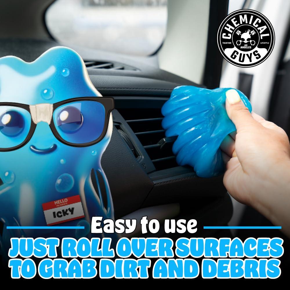 Chemical Guys Sticky Icky Car Cleaning Gel, Green Apple Scent - Detailing Gel for Vents, Keyboards, and More, 100g, 4 Pack - Image 2