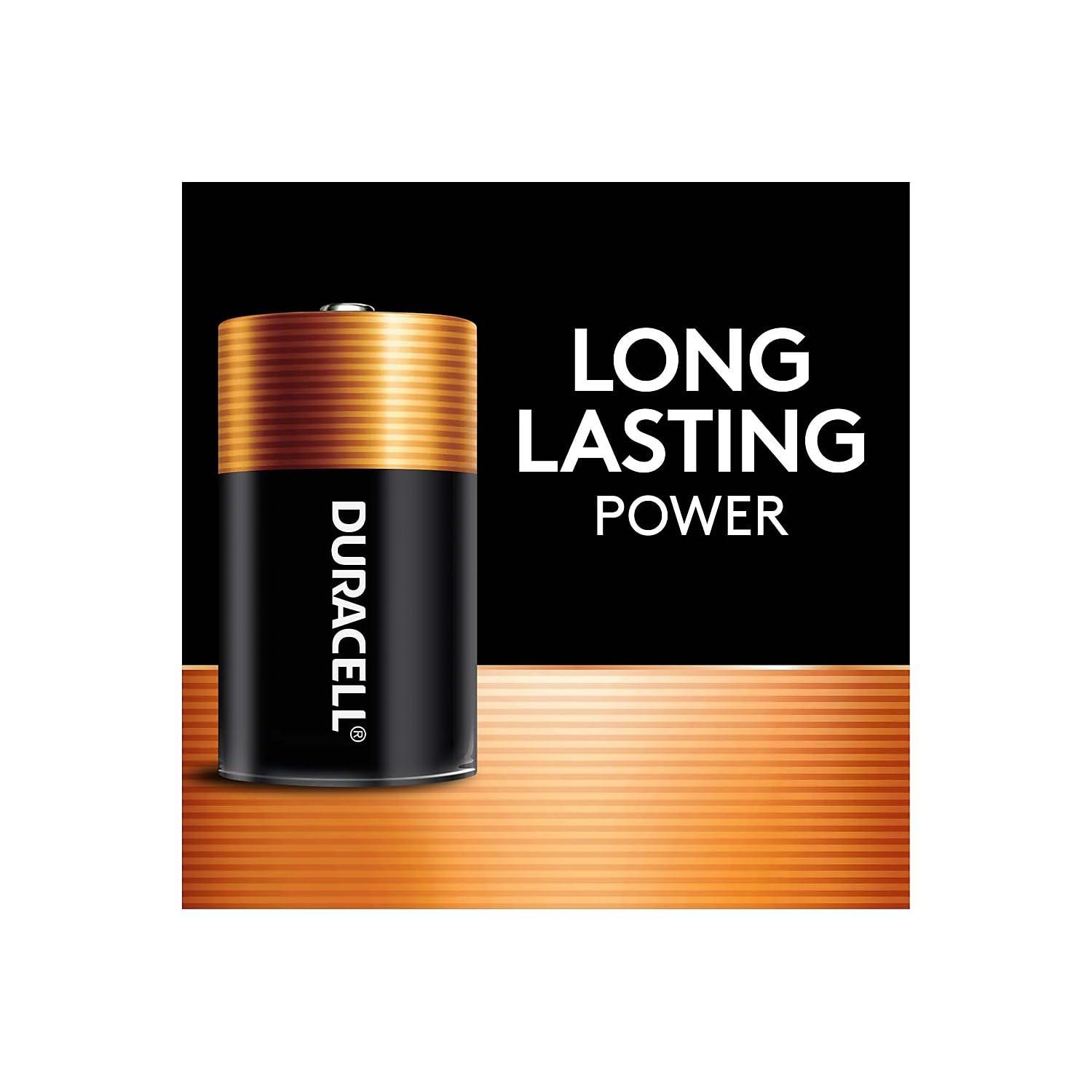 DURACELL CopperTop Alkaline Batteries with Duralock Power Preserve Technology D 12/Box (MN1300) - Image 2