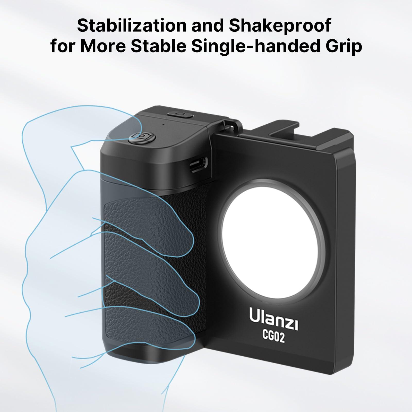 CG-02 Grip Holder for Smartphone Upgraded Phone Camera Grip w Remote Shutter Handheld Tripod Mount Fill Light Handheld Photography Accessories for iPhone 16 15 14 Pro Max etc - Image 5