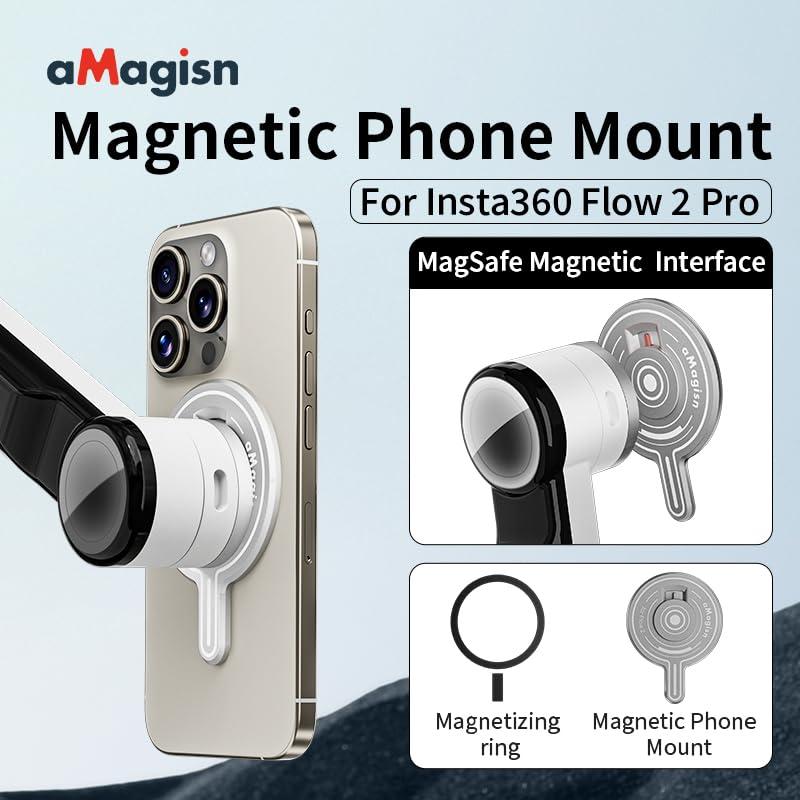 Rszfnjxry Magnetic Mount Adapter Accessories Compatible with Insta360 Flow 2 Pro Smartphone Gimbal Stabilizer - Image 5