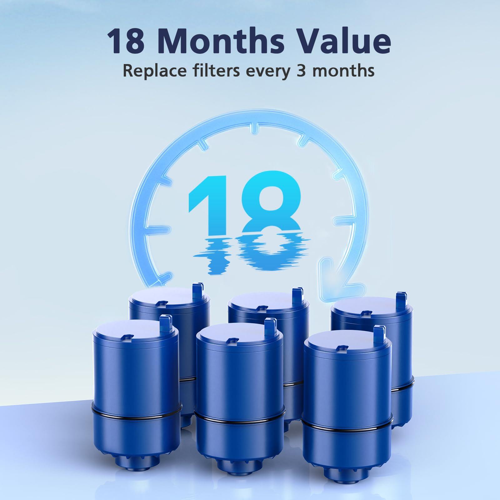 6 Pack Water Filter Replacement Compatible with All PUR®, PUR®PLUS Faucet Filtrat-ion Systems, Pur® RF-9999® Faucet Water Filter, High Efficiency Filtration and 18-Month Value, NSF Certified, Blue - Image 9