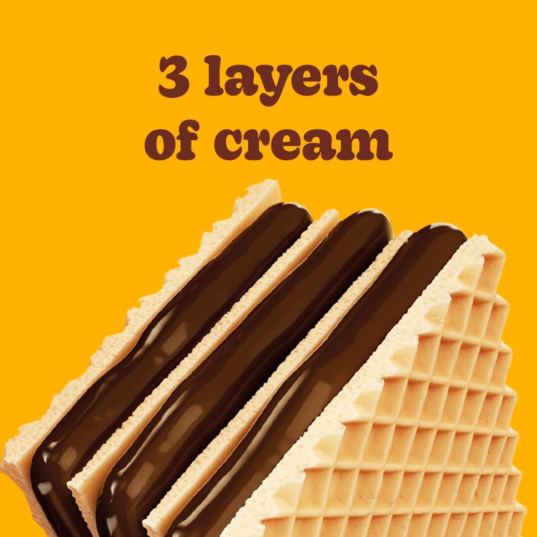 Bauducco Chocolate Wafers - Crispy Wafer Cookies With 3 Delicious, Indulgent, Decadent Layers of Chocolate Flavored Cream - Delicious Sweet Snack or Desert - 5.0 oz (Pack of 1) - Image 4