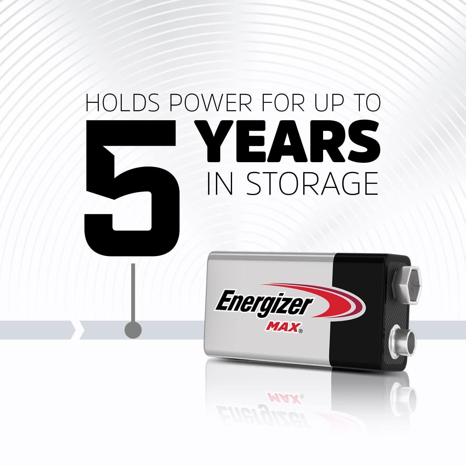 Energizer 9V Batteries, Max 9 Volt Battery Premium Alkaline, 8 Count - Image 7