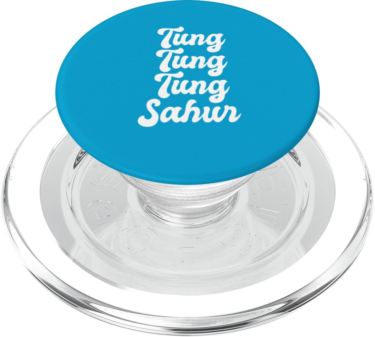 Tung Tung Tung Sahur Meme Viral Joke Drum Beat Wooden Log PopSockets PopGrip for MagSafe