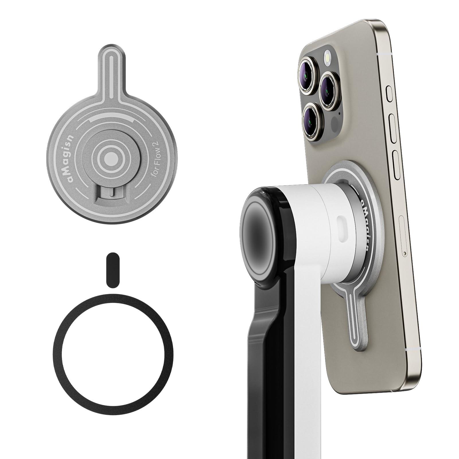 Rszfnjxry Magnetic Mount Adapter Accessories Compatible with Insta360 Flow 2 Pro Smartphone Gimbal Stabilizer