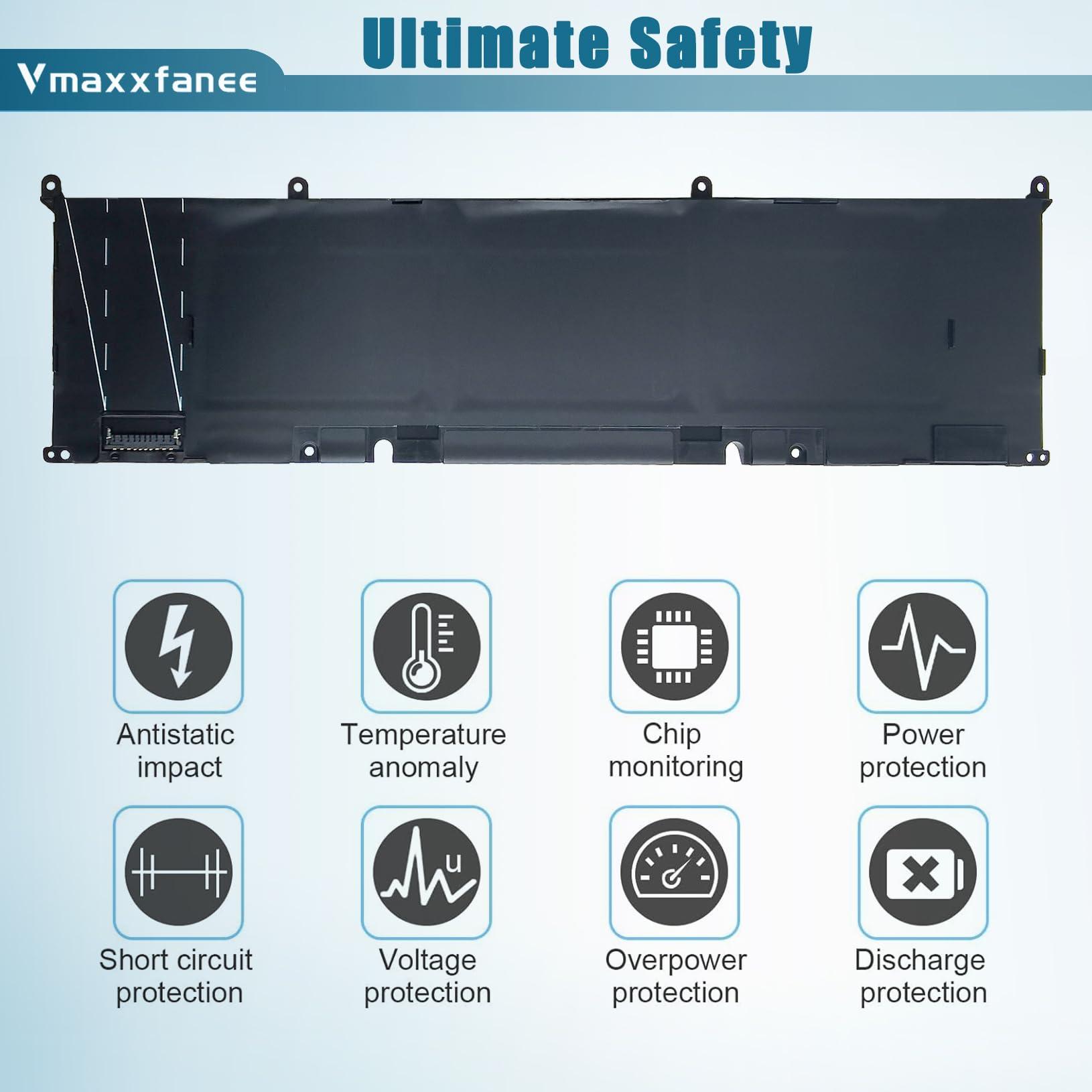 Vmaxxfanee 8FCTC Battery Replacement for Dell Alienware M15 R3 R4 R5 R6 R7 M17 R3 Precision 5550 5560 5570 XPS 15 9500 9510 G15 5520 5510 Inspiron 5620 7510 7610 Vostro 7510 7620 Series SB10T83121 - Image 4