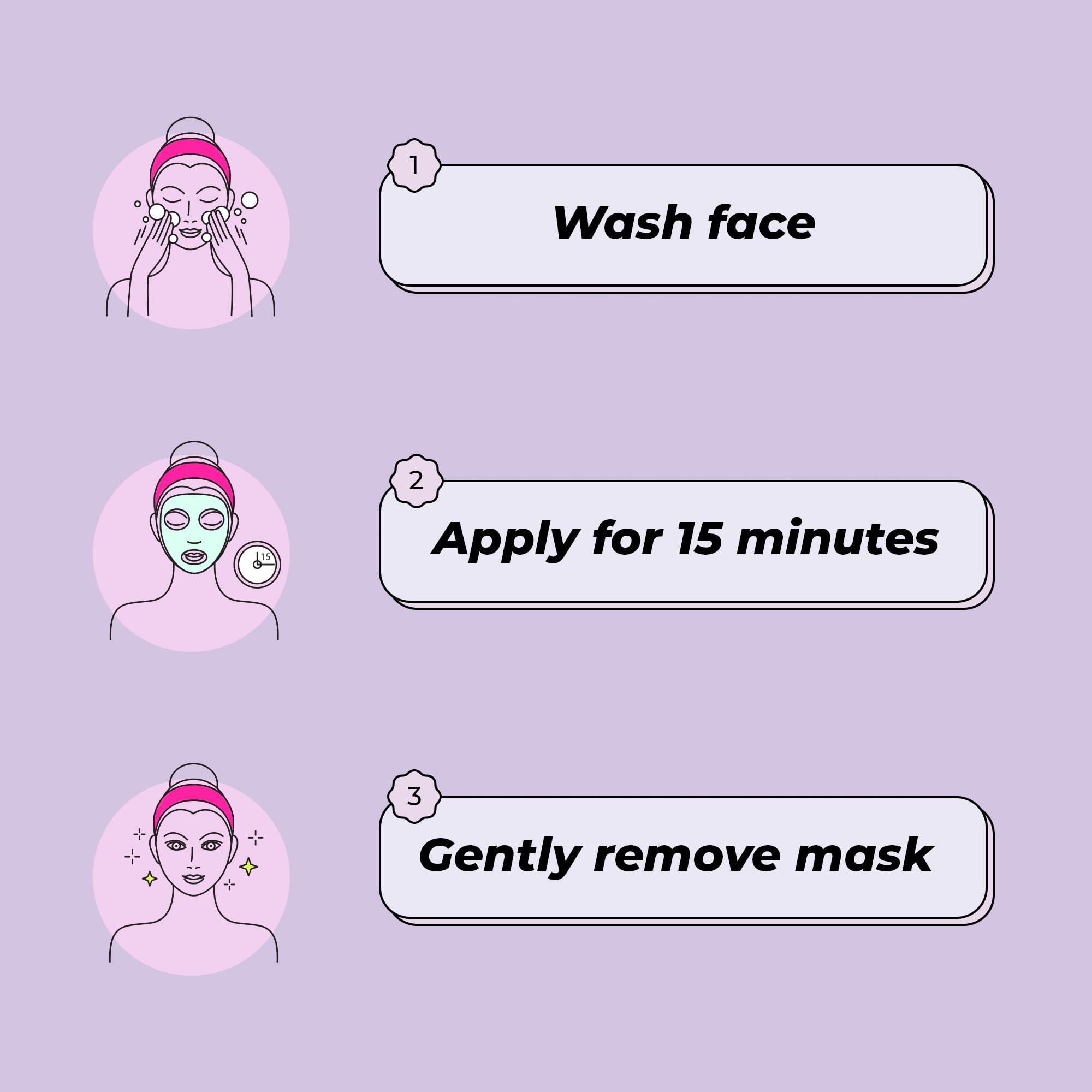 Vitamasques Face Masks Skincare Sheet Kit, 7-Pack - Juicy Collection of Triple-Layer Sheet Facial Masks - Korean Skin Care Pore Purifying, Brightening, and Hydrating - Image 4