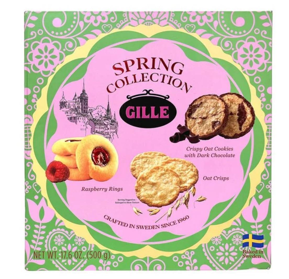Spring Collection Crispy Oat Cookies – Dark Chocolate, Raspberry Rings & Oat Crisps | Baked in Sweden