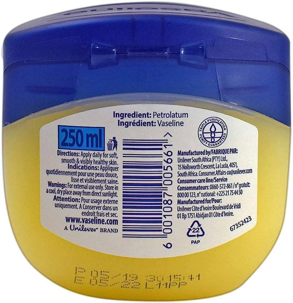 VASELINE BLUESEAL PURE PETROLEUM JELLY 250ML - ORIGINAL - Image 2