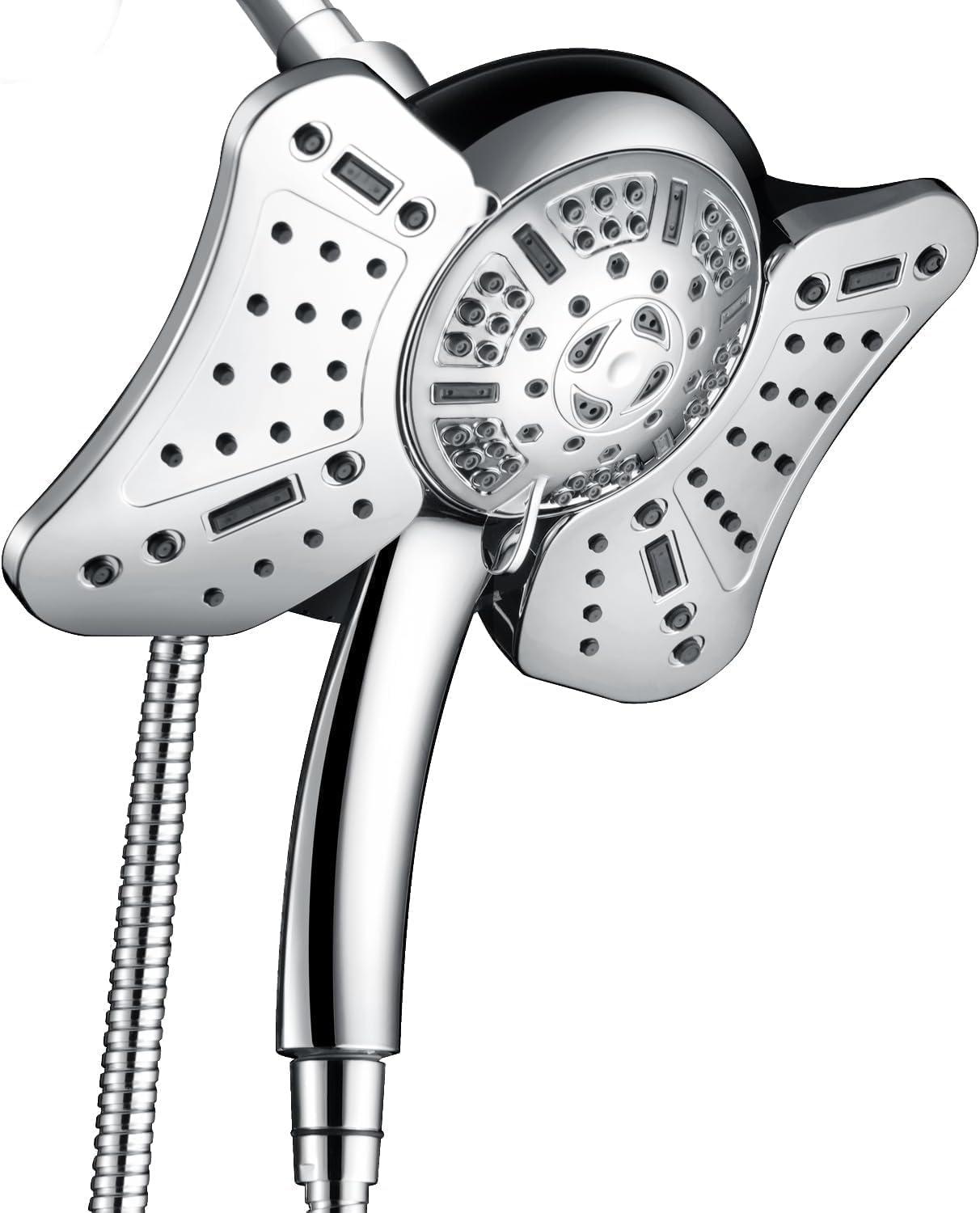 GRICH 2.5GPM Shower Head with Handheld Spray Combo: 2 in 1 Rainfall Shower Heads high pressure & Handheld Shower Head, 9 Spray Modes/Settings Detachable Shower Head with 60 Inch Hose