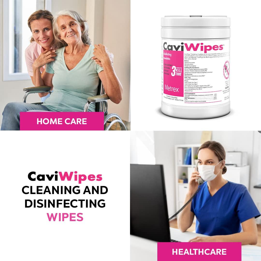 CaviWipes - Disposable Germicidal Cleaner & Healthcare Disinfecting Wipes, 160 Count - Image 4