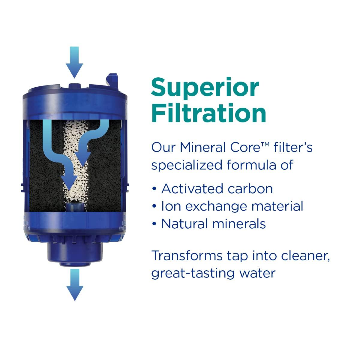PUR PLUS Horizontal Faucet Mount Water Filtration System with 3-in-1 Lead Reducing Filter for Great-Tasting Filtered Tap Water, Lasts 100 Gallons, Fits Most Kitchen or Bathroom Faucets, Metallic Grey - Image 3