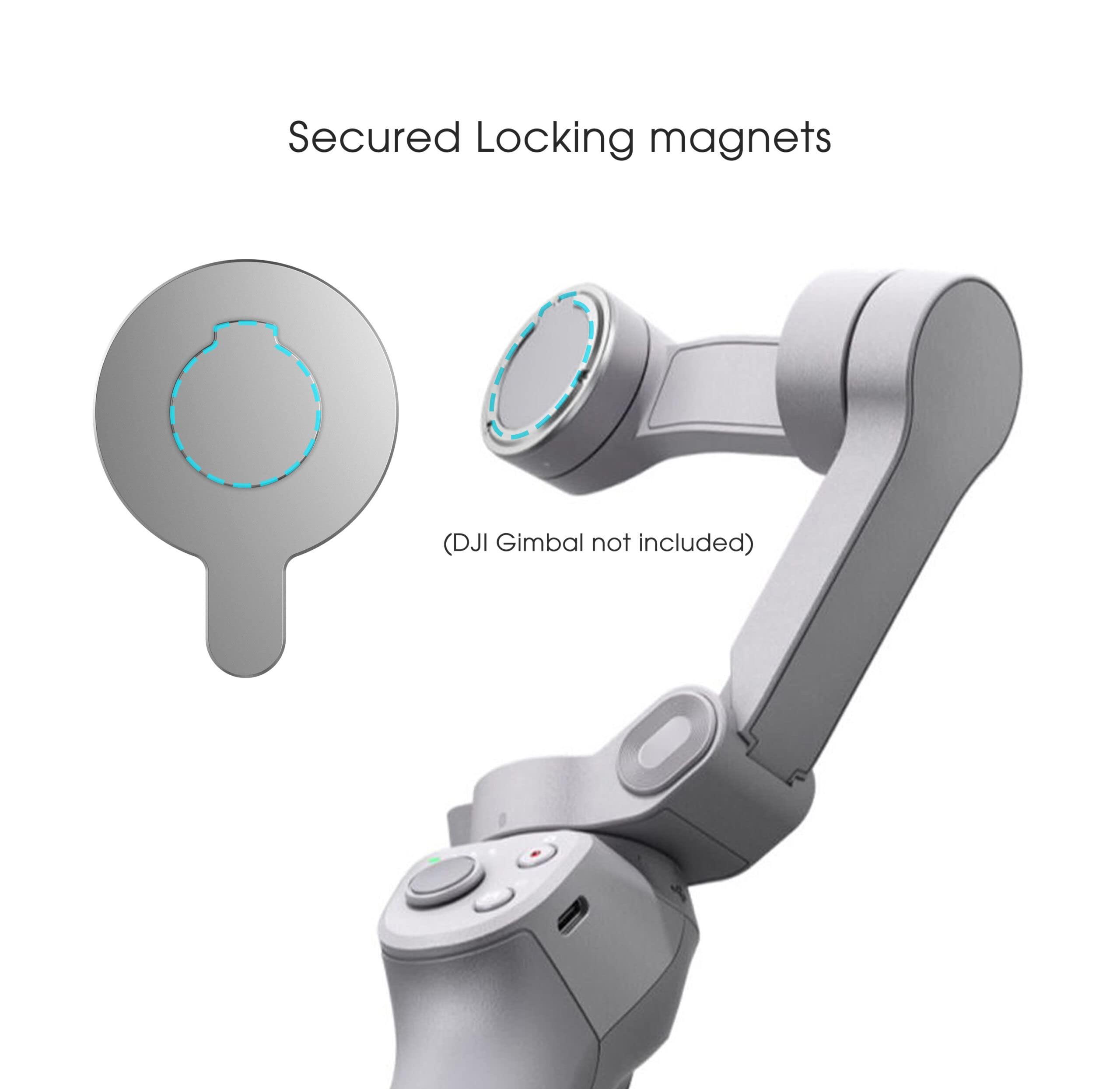 ENCASED Magnetic Adapter for DJI OM Smartphone Gimbal Stabilizer - Compatible with MagSafe (OM 4 / 4 SE, 5, 6) - Image 6