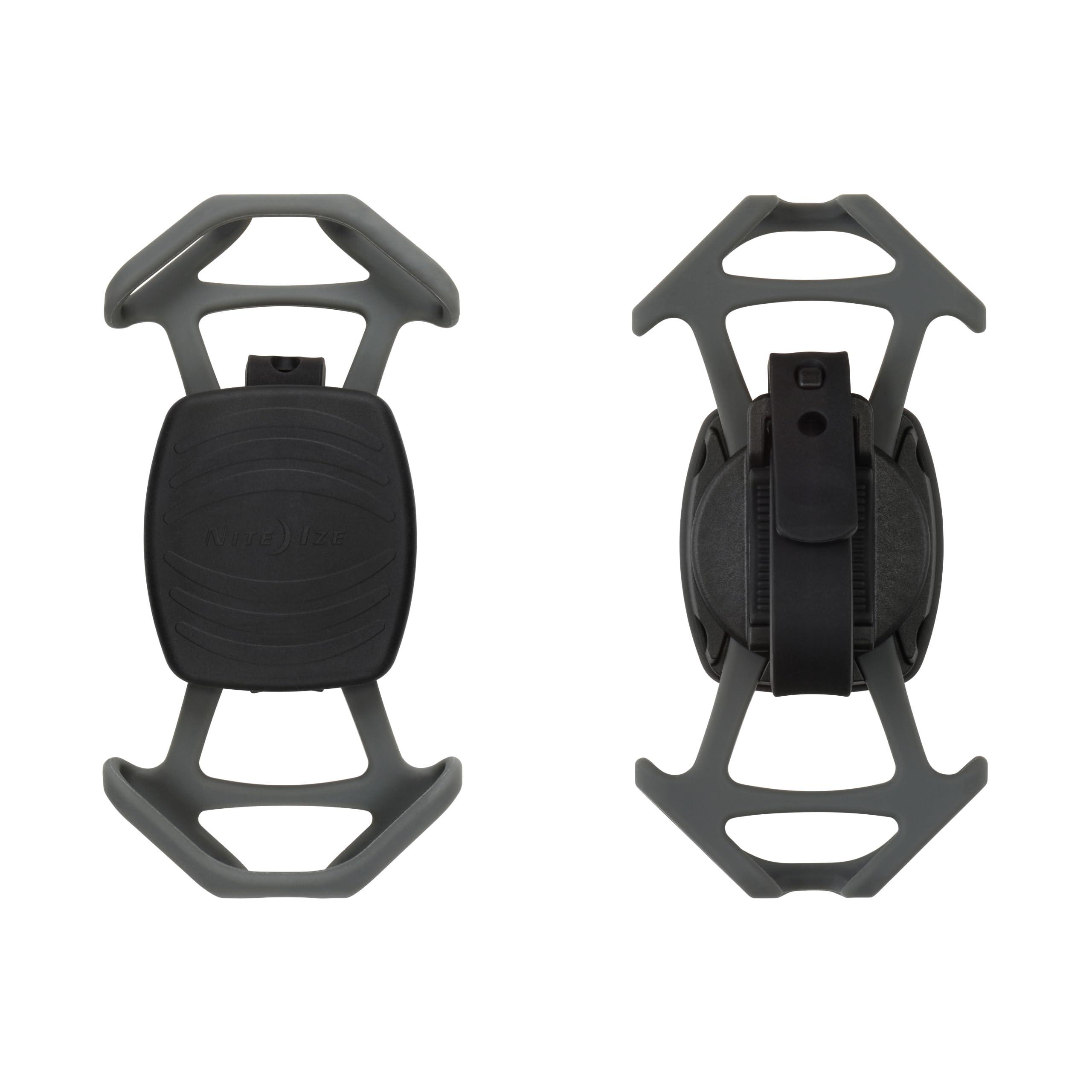 Nite Ize Wraptor Rotating Smartphone Bar Mount - Cell Phone Mount for Bikes, Strollers & More - Easy-to-Use & Adjustable Phone Accessories - Grey - Image 2