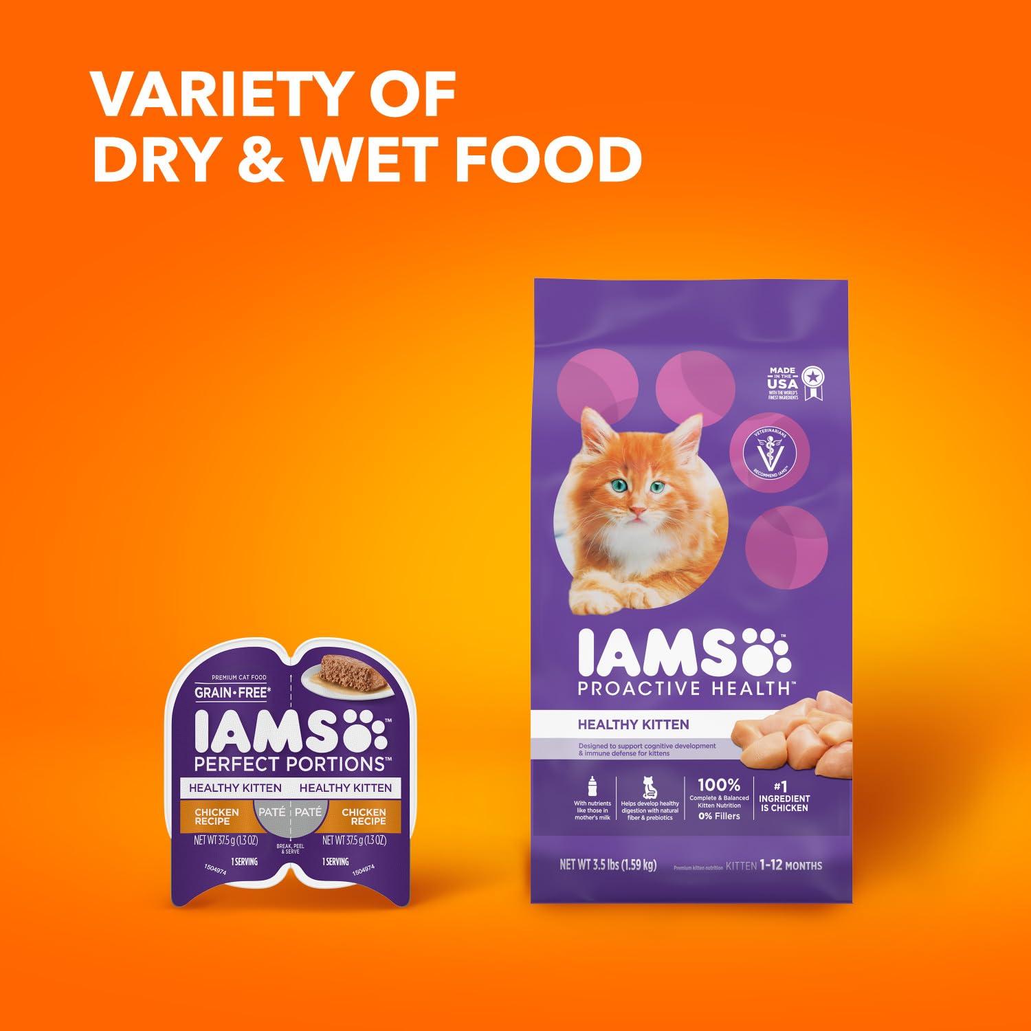 IAMS Proactive Health Healthy Kitten Dry Cat Food with Chicken, 7 lb. Bag - Image 13