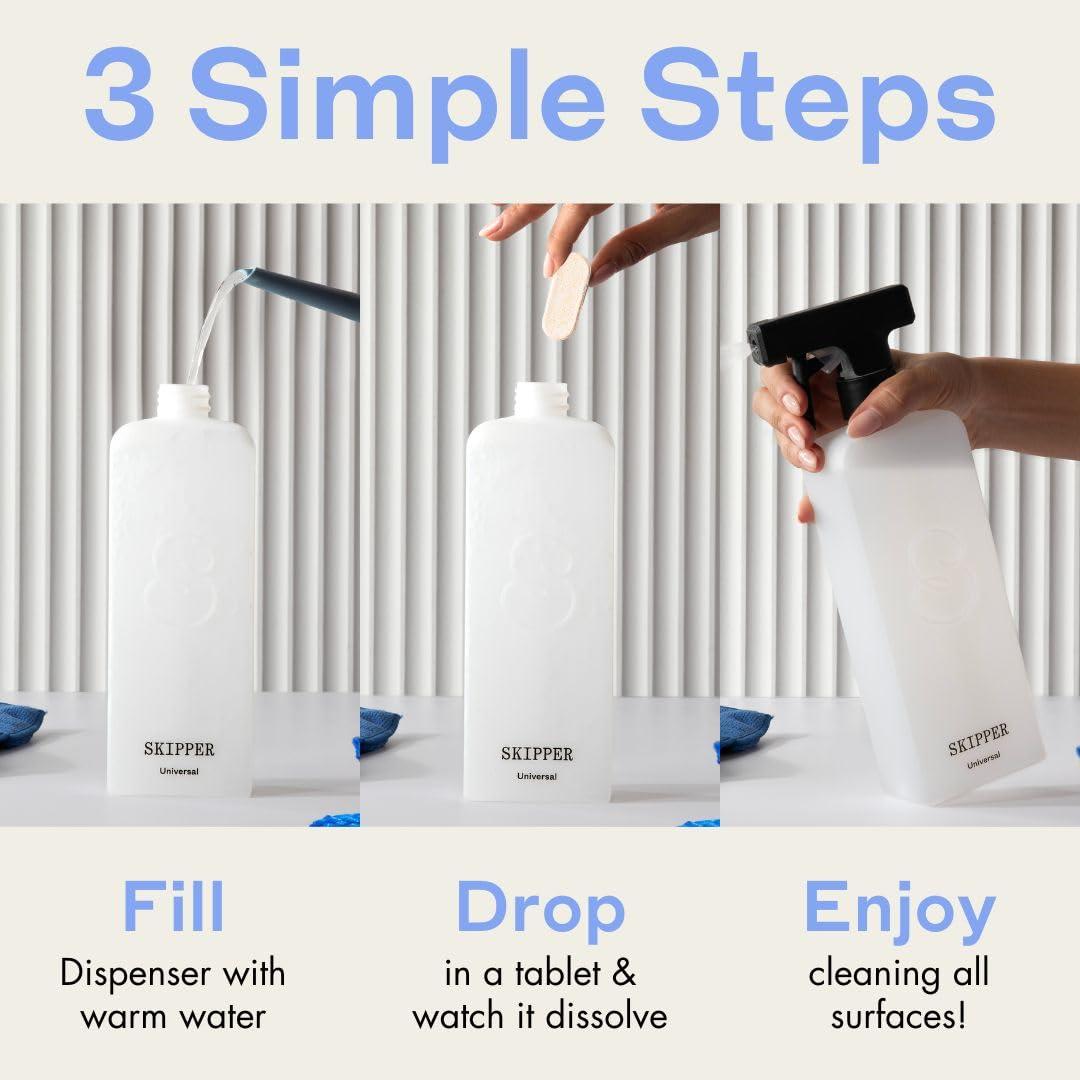 Tirtyl Multi-Surface Cleaner Refills - All Purpose Cleaning Tablet 12 Pack - 192 fl oz total (makes 12x 16 fl oz bottles of spray cleaner) - Home & Kitchen - Non-toxic & Effective - Lime & Clementine Fragrance - Image 2