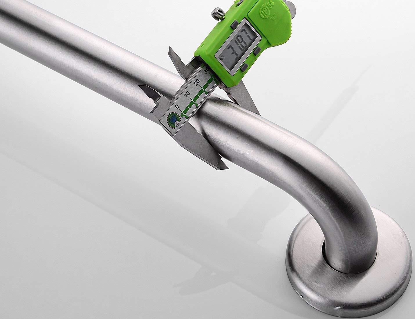 BRIGHT SHOWERS Slide Bar Shower Set with Handheld Shower Head, ADA-Compliant Stainless Steel Grab Bar, Adjustable Height and 69-Inch Hose – Brushed Nickel - Image 9