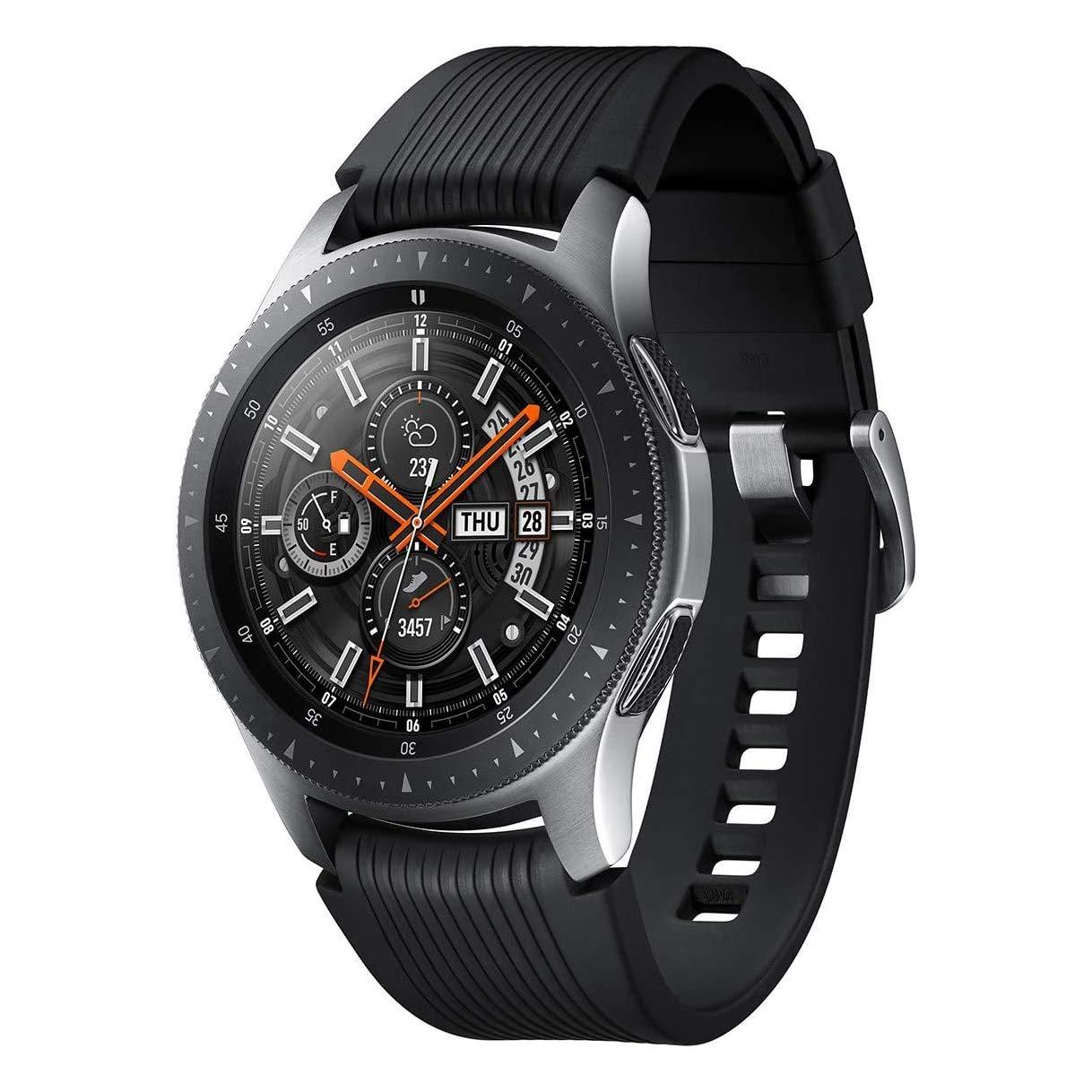 SAMSUNG Galaxy Watch (46mm) Heart Rate Monitor, Silver (Bluetooth) US Version (Renewed)