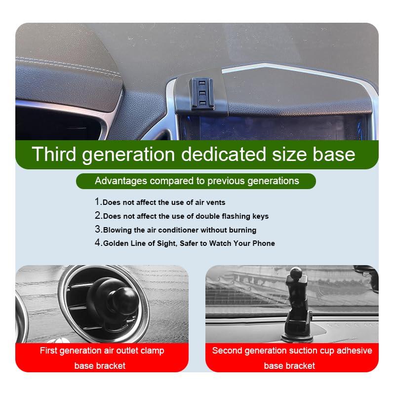 Car Phone Holder for Cadillac SRX Auto Accessories [Only for 2013-2016 SRX] [Auto Lock Hands Free Cell Phone Mount Car fits for iPhone & All Smartphones] - Image 2
