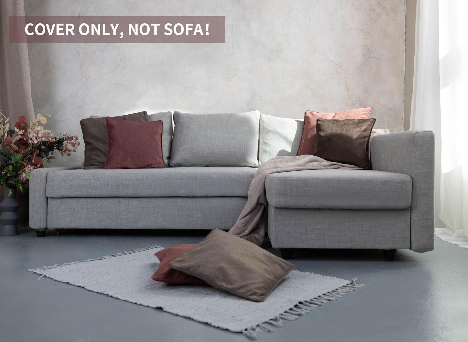 MASTERS OF COVERS Snug Fit Friheten Slipcover for The IKEA Friheten with Chaise Corner Cover, Sofa Bed Cover, Sectional Slipcover Replacement (Light Grey)（Cover Only！Not Sofa！） - Image 6