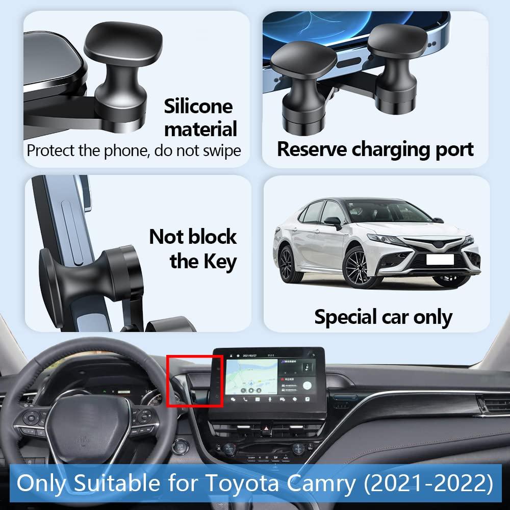 LUNQIN Car Phone Holder Mount for 2021 2022 2023 2024 Toyota Camry Auto Accessories Interior Decoration Mobile Cell Smartphone Bracket - Image 5