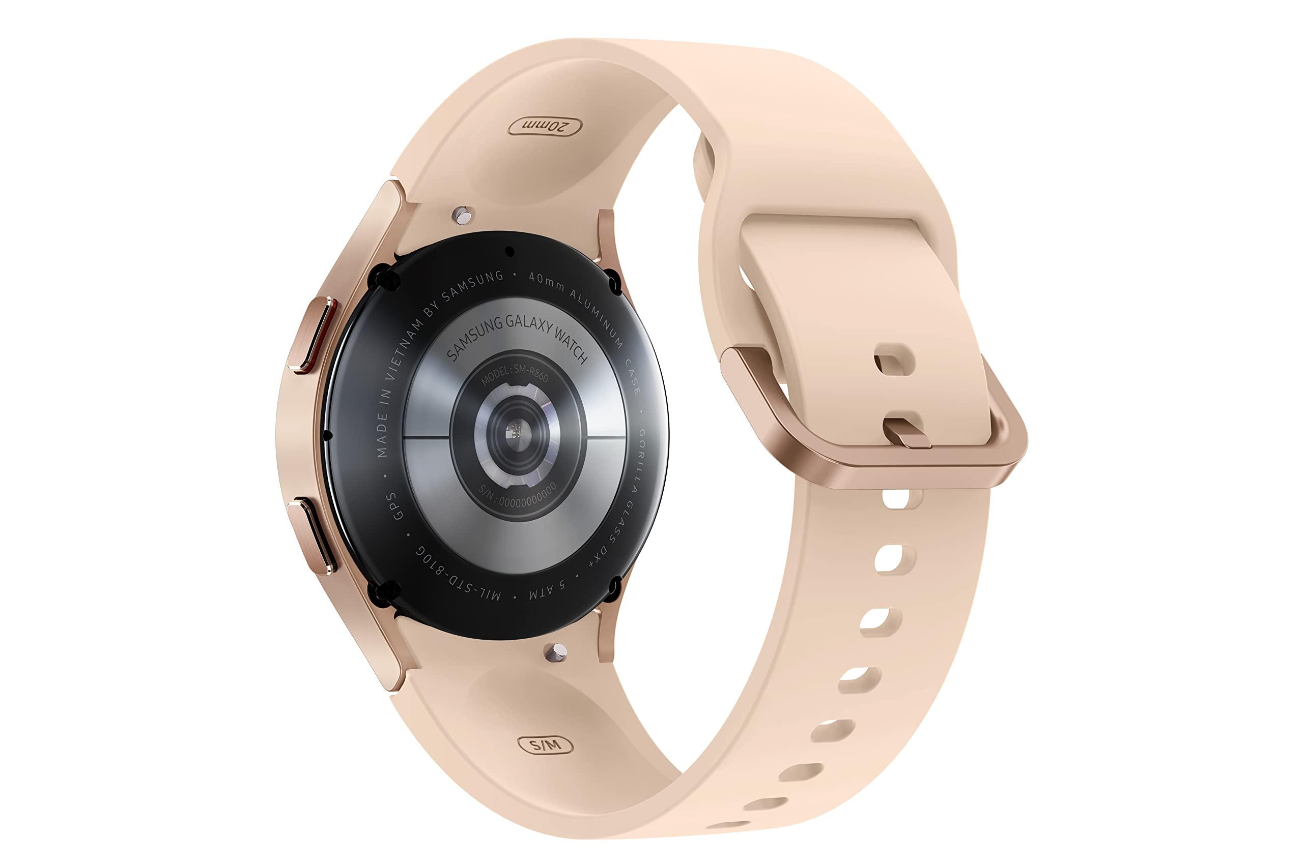 SAMSUNG Galaxy Watch 4 40mm Smartwatch with ECG Monitor Tracker for Health, Fitness, Running, Sleep Cycles, GPS Fall Detection, Bluetooth, US Version, SM-R860NZDAXAA, Pink Gold - Image 4