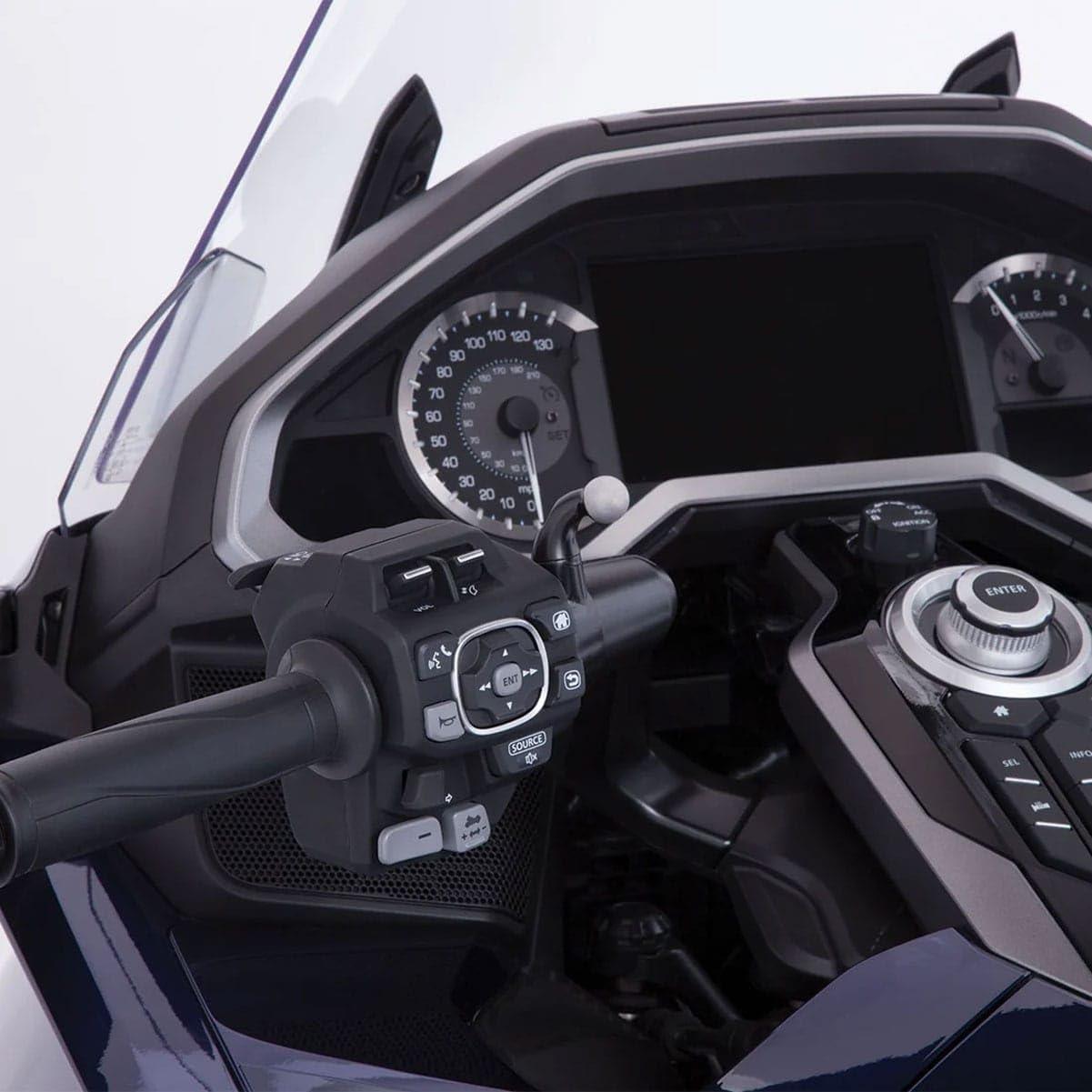 Ciro Goldstrike Smartphone Holder with Black Left Side Accessory Mount for Gold Wing - Image 5