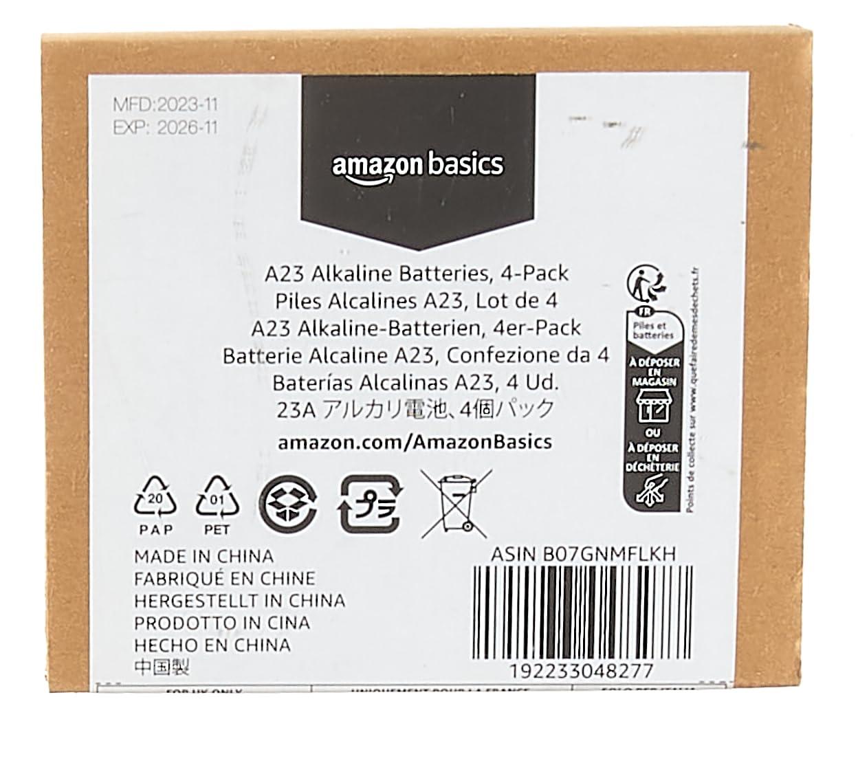 Amazon Basics 4-Pack 23A Alkaline Battery, 12 Volt, Long-Lasting Power - Image 6
