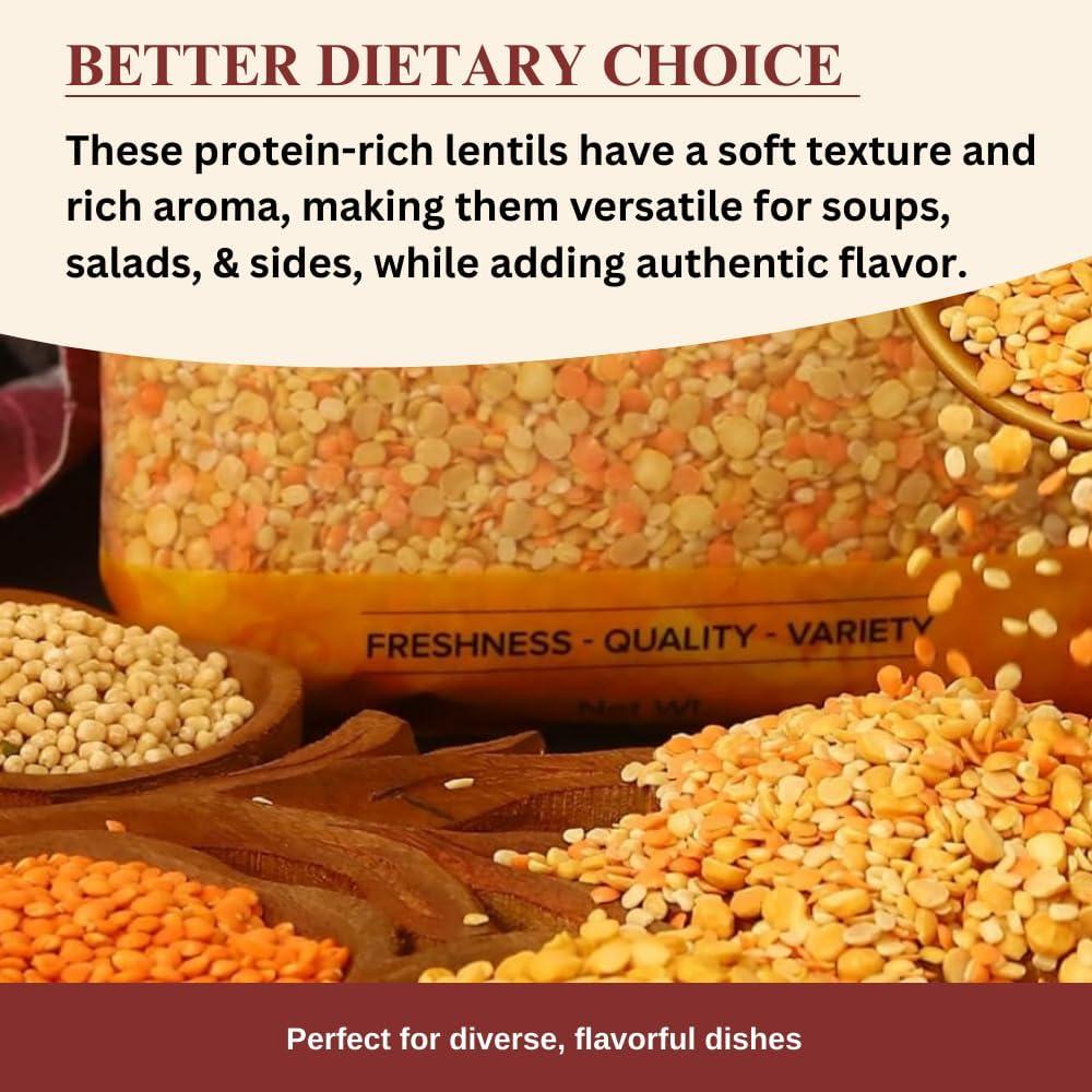 Darsa Organics Mix Lentils 2 lb – USDA Organic, Non-GMO, Kosher Mixed Dal – High Protein Indian Red Lentil Blend for Soup, Stews, Curry & Snacks – Chemical-Free, Premium Quality, Food-Grade Packaging - Image 8