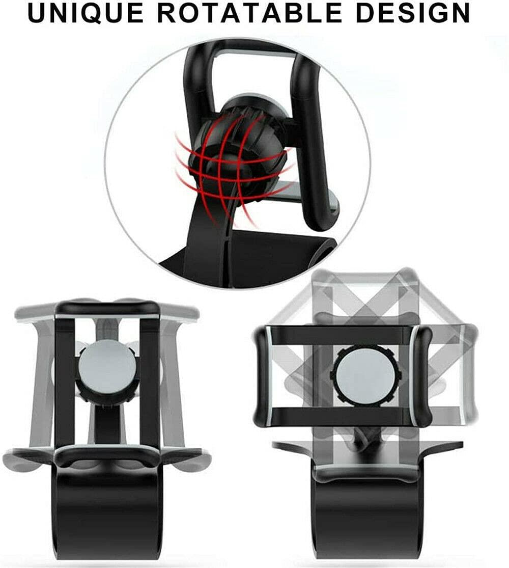 YOVECATHOU Universal Cell Phone GPS Car Dashboard Mount Holder Stand HUD Ven Clip on Cradle 360° Rotation Smartphone Car Air Vent Mount Holder - Image 7