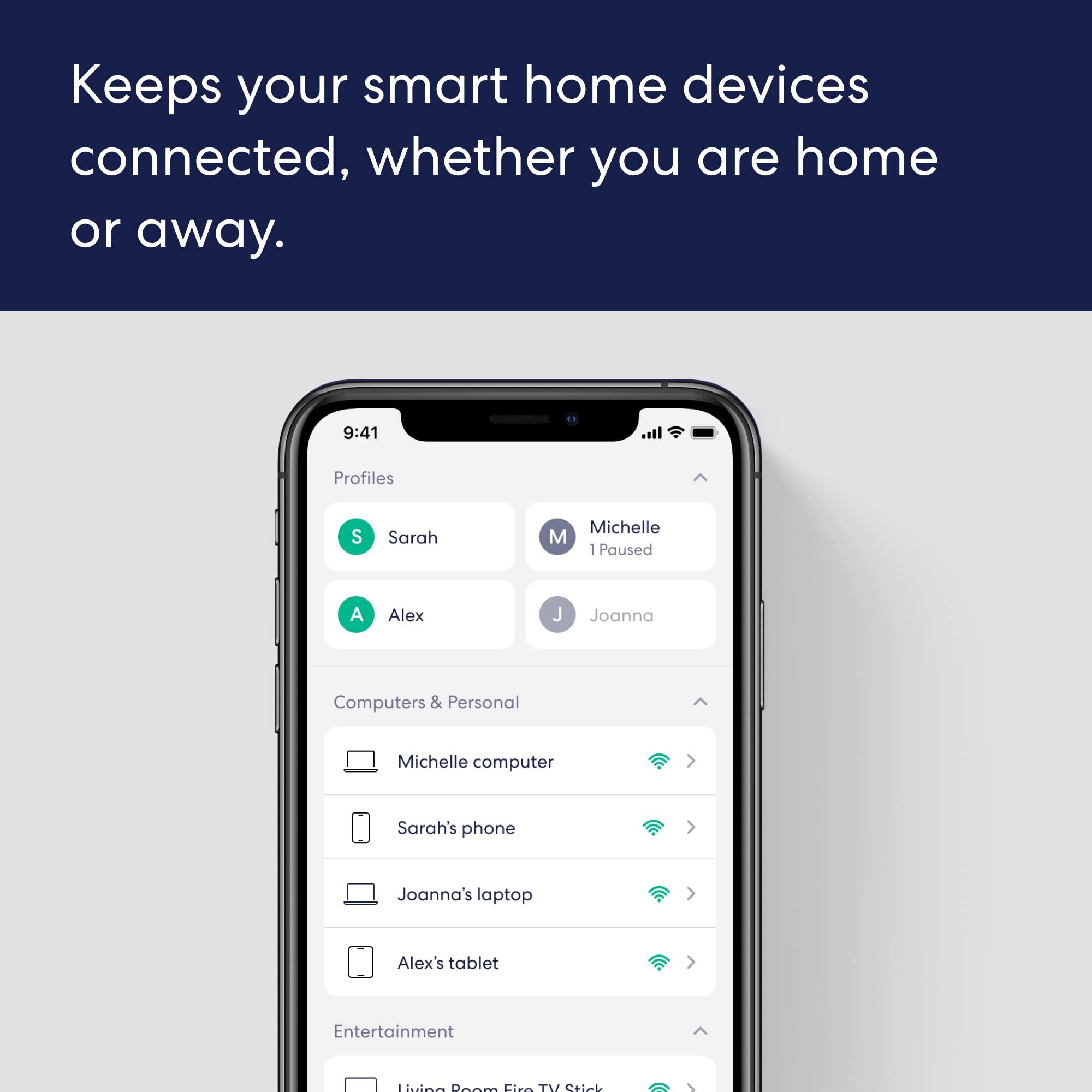 Amazon eero 6+ mesh wifi system - Supports internet plans up to a Gigabit, Coverage up to 4,500 sq. ft., Connect 75+ devices, 3-pack - Image 3