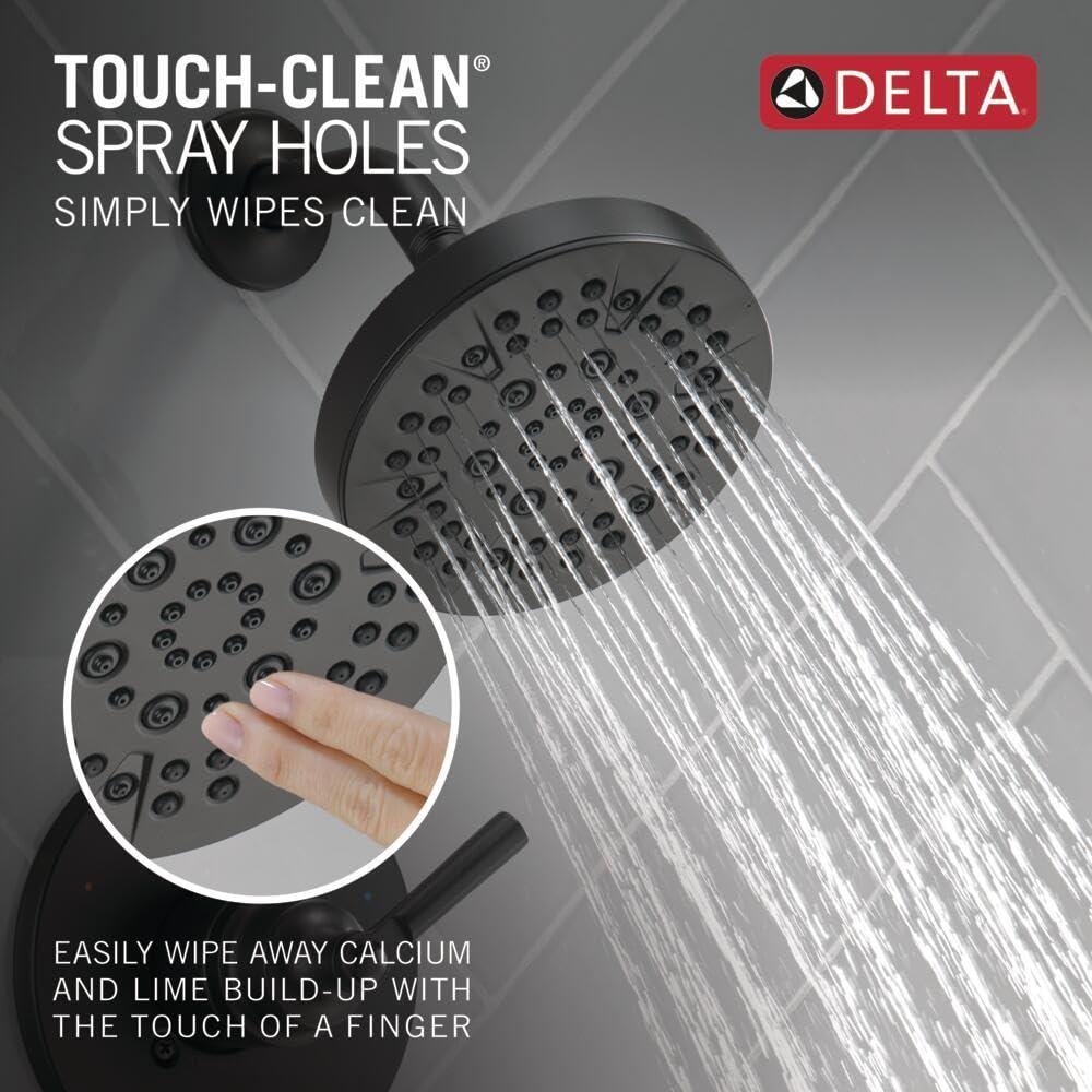 Delta T14235 Saylor Monitor 14 Series Single Function Pressure Balanced Shower Only - Less Rough-In Valve - Matte Black - Image 4