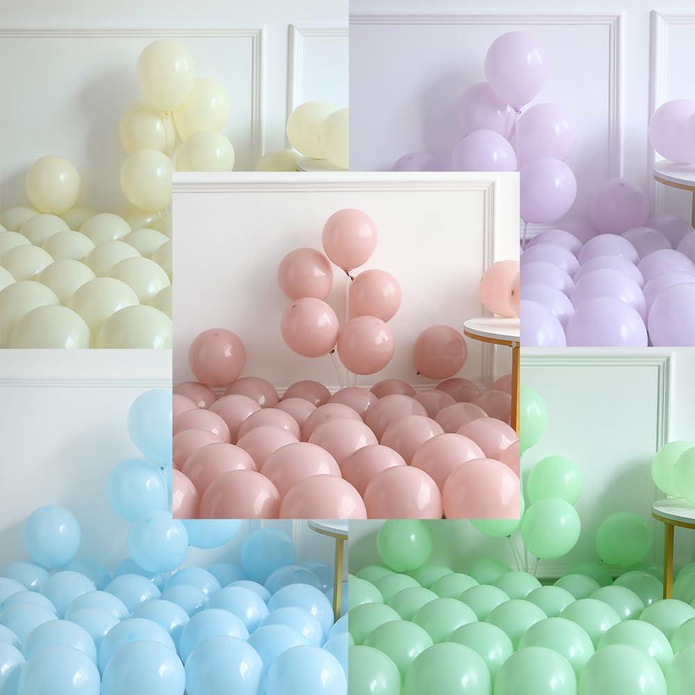 Tea Party Decorations 26Pcs Macaron Balloons with LETS PARTEA Foil Balloon Banner, Teacups andTeapot Hanging Swirls for Floral Spring Birthday Mother's Day Talking Tables Tea Party Supplies - Image 7