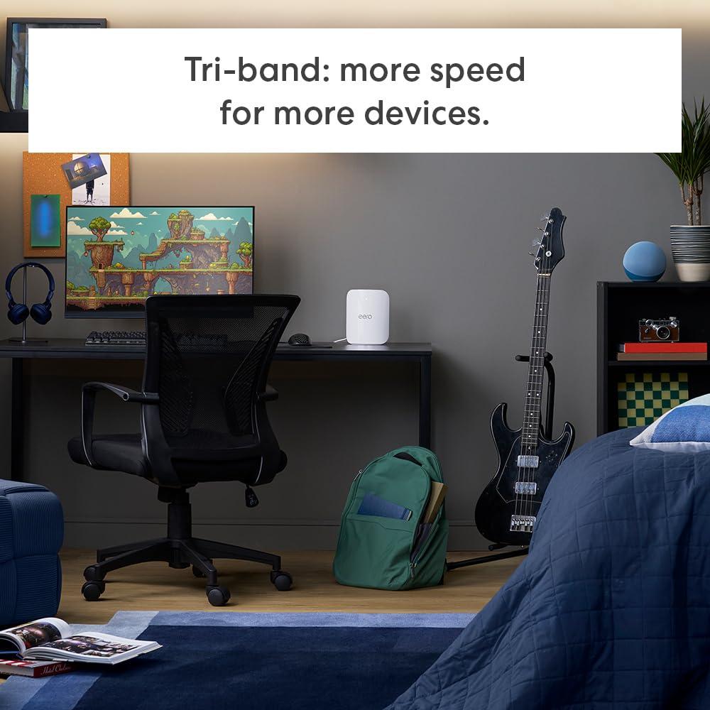 Introducing Amazon eero Pro 7 tri-band mesh Wi-Fi 7 router (newest model) - Supports internet plans up to 5 Gbps, Coverage up to 6,000 sq. ft., 3-pack - Image 4