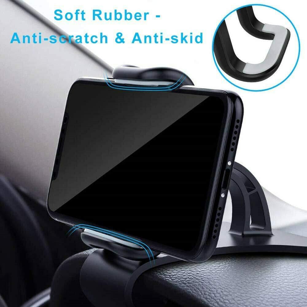 YOVECATHOU Universal Cell Phone GPS Car Dashboard Mount Holder Stand HUD Ven Clip on Cradle 360° Rotation Smartphone Car Air Vent Mount Holder - Image 9