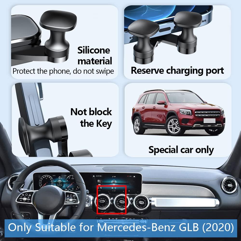 LUNQIN Car Phone Holder Mount for 2020-2025 Mercedes Benz GLB 250 Class EQB Auto Accessories Interior Decoration Mobile Cell Smartphone Bracket - Image 5