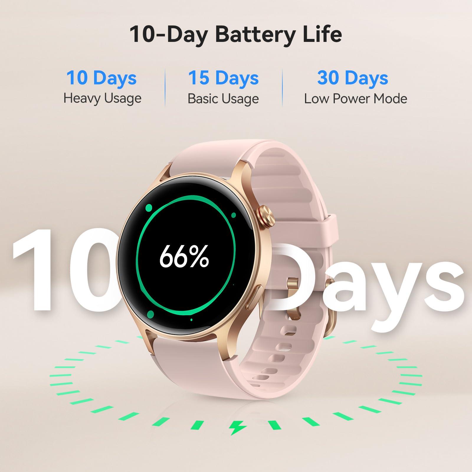 aeac Smart Watch for Women, AMOLED Ultra-Clear Screen Activity Trackers with Heart Rate/Sleep/SpO2 Monitor, Smartwatch for iPhone/Samsung/Android, 110+ Sport Modes Waterproof Fitness Reloj Inteligente - Image 6