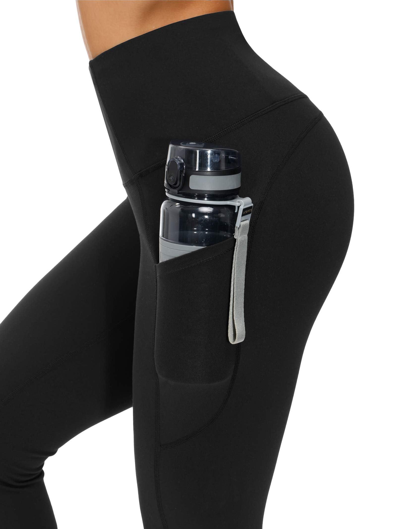 THE GYM PEOPLE Thick High Waist Yoga Pants with Pockets, Tummy Control Workout Running Yoga Leggings for Women - Image 6