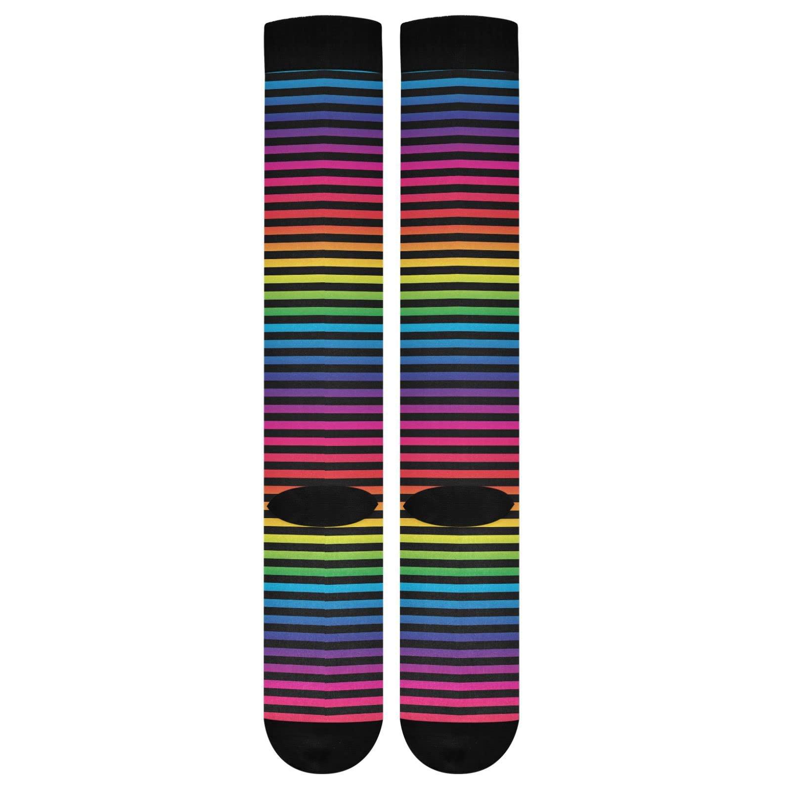 Wusikd Green Grapes Compression Socks for Women and Men Circulation Long Socks for Athletic Running 1 - Image 9