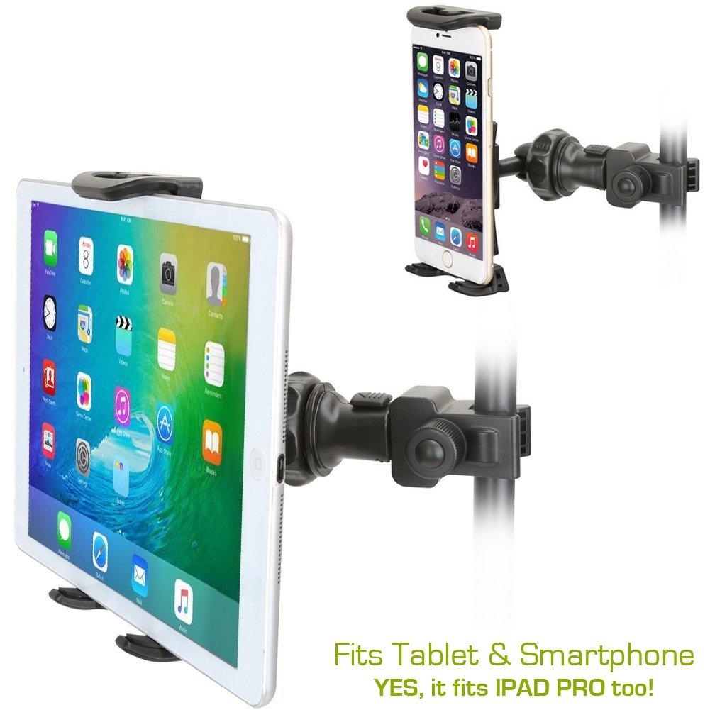 Accessory Basics QuickLock Microphone Music Mic Stand Pole bar Mount for Apple ipad Pro Air Mini Galaxy Tab S24 S23 iPhone 15 16 Pro MAX Plus *use with All 7-12 Tablet & Smartphones - Image 3
