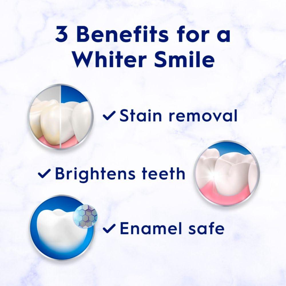 Crest 3D White Advanced Charcoal Teeth Whitening Toothpaste with Fluoride, 3.3 oz, Pack of 3 - Image 2