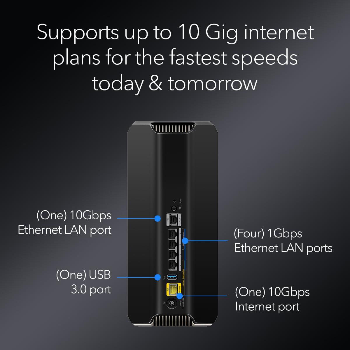 NETGEAR Nighthawk Tri-Band WiFi 7 Router (RS700S) - Security Features, BE19000 Wireless Speed (up to 19Gbps) – 10 Gig Internet Port - Covers up to 3,500 sq. ft., 200 Devices – 1-Year Armor Included - Image 5