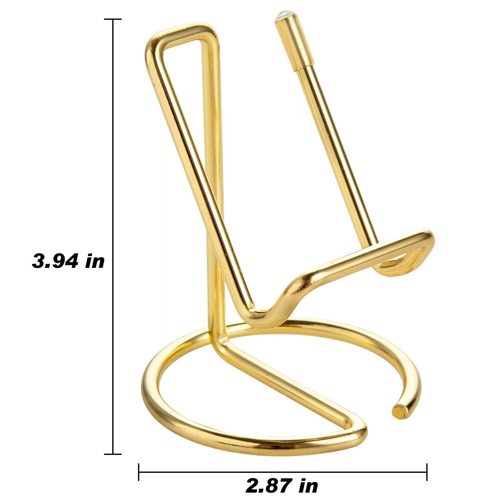 ROPOSY Cell Phone Stand for Desk, Cute Metal Gold Cell Phone Stand Holder Desk Accessories, Compatible with All Mobile Phones, iPhone, Switch, iPad - Image 7