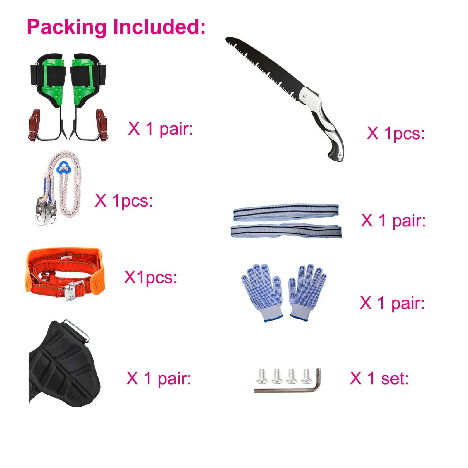 Rohseson Tree Climbing Spikes, Height Adjustable Tree Climbing Gear with Non-Slip Pedal, Upgraded Tree Climbing gaffs with Soft Padding for Logging, Tree Trimming,Tree surgen,Hunting - Image 7