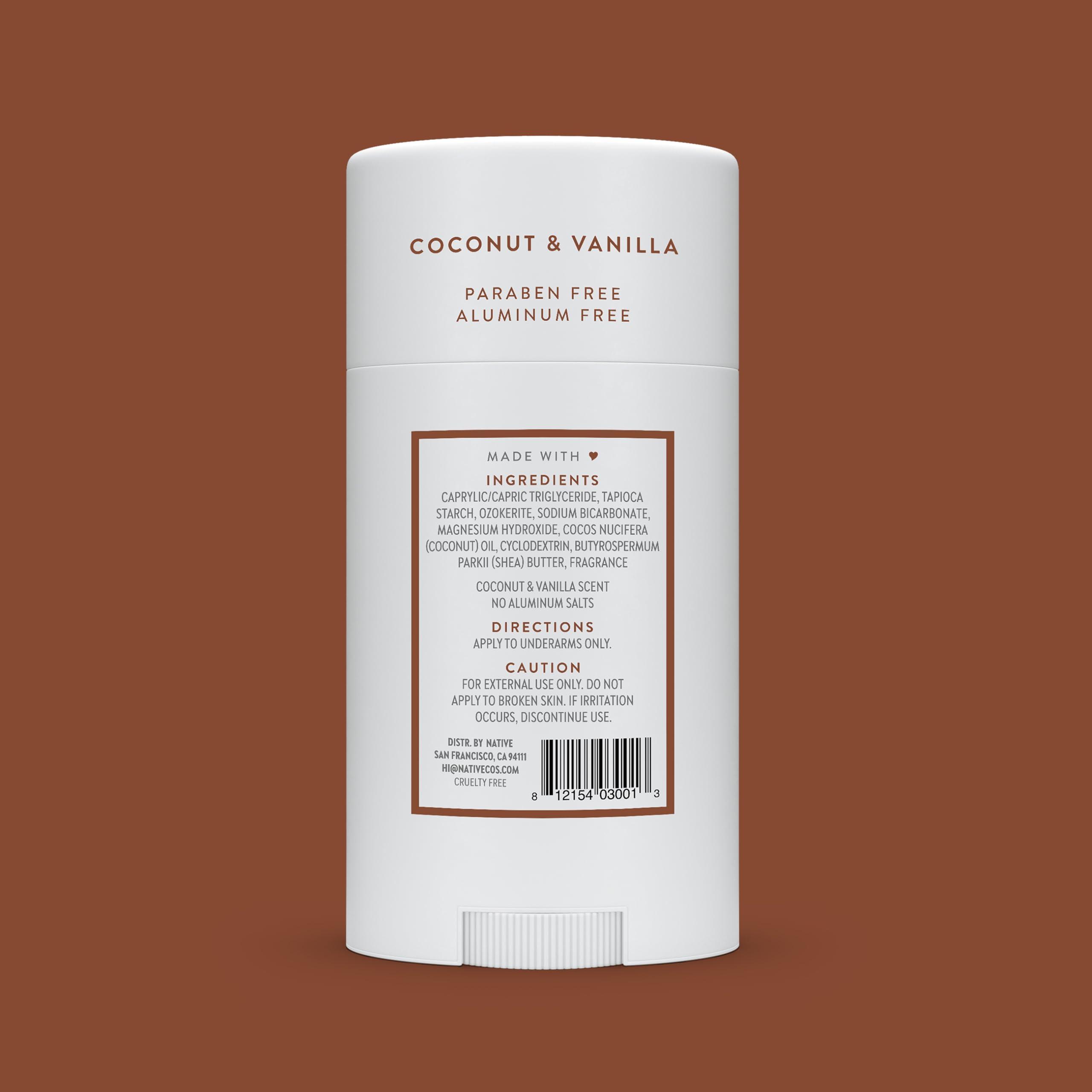 Native Deodorant Contains Naturally Derived Ingredients, 72 Hour Odor Control | Deodorant for Women and Men, Aluminum Free with Baking Soda, Coconut Oil and Shea Butter | Coconut & Vanilla - Image 7